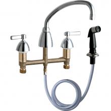 Chicago Faucets 200-AABCP - KITCHEN SINK FAUCET W/SPRAY