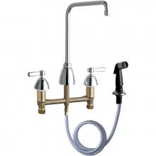 Chicago Faucets 200-AHA8ABCP - KITCHEN SINK FAUCET W/SPRAY