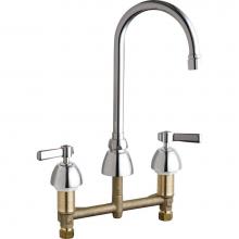 Chicago Faucets 201-RSGN2AE35VXKAB - KITCHEN SINK FAUCET