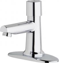 Chicago Faucets 3500-4E39VPABCP - LAV FAUCET, MANUAL METERING