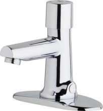 Chicago Faucets 3501-4E39VPABCP - LAV FAUCET, MANUAL METERING
