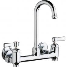 Chicago Faucets 640-GN1AE1-369YAB - SINK FAUCET, 8'' WALL W/ STOPS