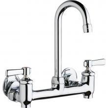 Chicago Faucets 640-GN1AE35-369YAB - SINK FAUCET, 8'' WALL W/ STOPS