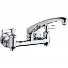 Chicago Faucets 640-L8E1-369YAB - SINK FAUCET, 8'' WALL W/ STOPS