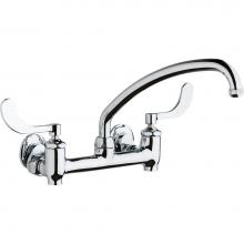Chicago Faucets 640-L9E1-317YAB - SINK FAUCET, 8'' WALL W/ STOPS