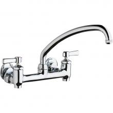 Chicago Faucets 640-L9E1-369YAB - SINK FAUCET, 8'' WALL W/ STOPS