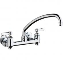 Chicago Faucets 640-L9E35-369YAB - SINK FAUCET, 8'' WALL W/ STOPS