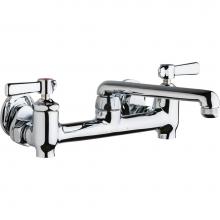 Chicago Faucets 640-S6E1-369YAB - SINK FAUCET, 8'' WALL W/ STOPS