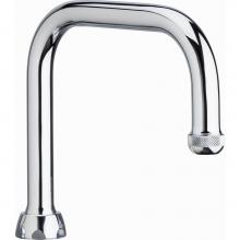 Chicago Faucets DB6AE1JKABCP - 6'' DB SPOUT W/ E1 OUTLET