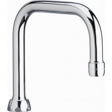 Chicago Faucets DB6AE3JKABCP - DOUBLE BEND SPOUT A TYPE END
