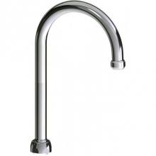 Chicago Faucets GN2AE1JKABCP - 5.25'' GN SPOUT W/E35 AERATOR