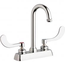 Chicago Faucets W4D-GN1AE1-317ABCP - WORKBOARD FAUCET, 4''