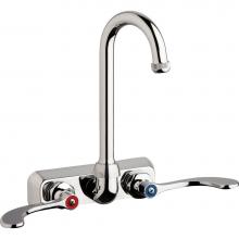 Chicago Faucets W4W-GN1AE1-317ABCP - WORKBOARD FAUCET, 4'' WALL