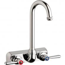 Chicago Faucets W4W-GN1AE1-369ABCP - WORKBOARD FAUCET, 4'' WALL