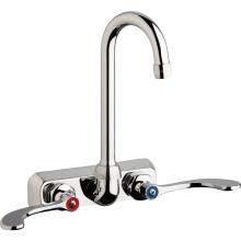 Chicago Faucets W4W-GN1AE35-317AB - WORKBOARD FAUCET, 4'' WALL