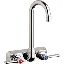 Chicago Faucets W4W-GN1AE35-369AB - WORKBOARD FAUCET, 4'' WALL