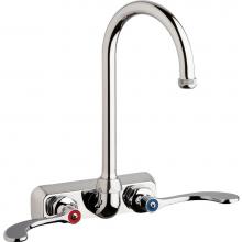 Chicago Faucets W4W-GN2AE1-317ABCP - WORKBOARD FAUCET, 4'' WALL