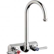Chicago Faucets W4W-GN2AE1-369ABCP - WORKBOARD FAUCET, 4'' WALL