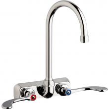 Chicago Faucets W4W-GN2AE35-317AB - WORKBOARD FAUCET, 4'' WALL