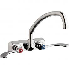 Chicago Faucets W4W-L9E35-317ABCP - WORKBOARD FAUCET, 4'' WALL