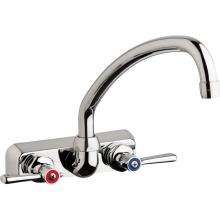 Chicago Faucets W4W-L9E35-369ABCP - WORKBOARD FAUCET, 4'' WALL