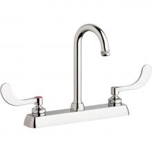 Chicago Faucets W8D-GN1AE1-317ABCP - WORKBOARD FAUCET, 8''