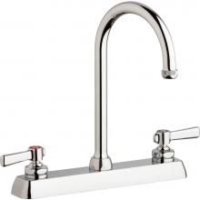 Chicago Faucets W8D-GN2AE1-369ABCP - WORKBOARD FAUCET, 8''