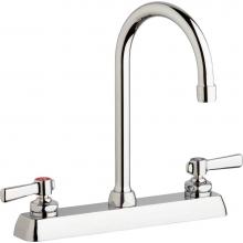 Chicago Faucets W8D-GN2AE35-369AB - WORKBOARD FAUCET, 8''
