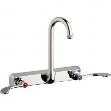 Chicago Faucets W8W-GN1AE1-317ABCP - WORKBOARD FAUCET, 8'' WALL