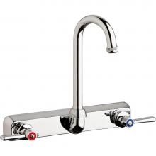 Chicago Faucets W8W-GN1AE1-369ABCP - WORKBOARD FAUCET, 8'' WALL