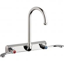 Chicago Faucets W8W-GN2AE1-317ABCP - WORKBOARD FAUCET, 8'' WALL