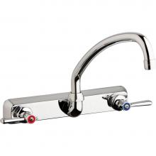 Chicago Faucets W8W-L9E35-369ABCP - WORKBOARD FAUCET, 8'' WALL