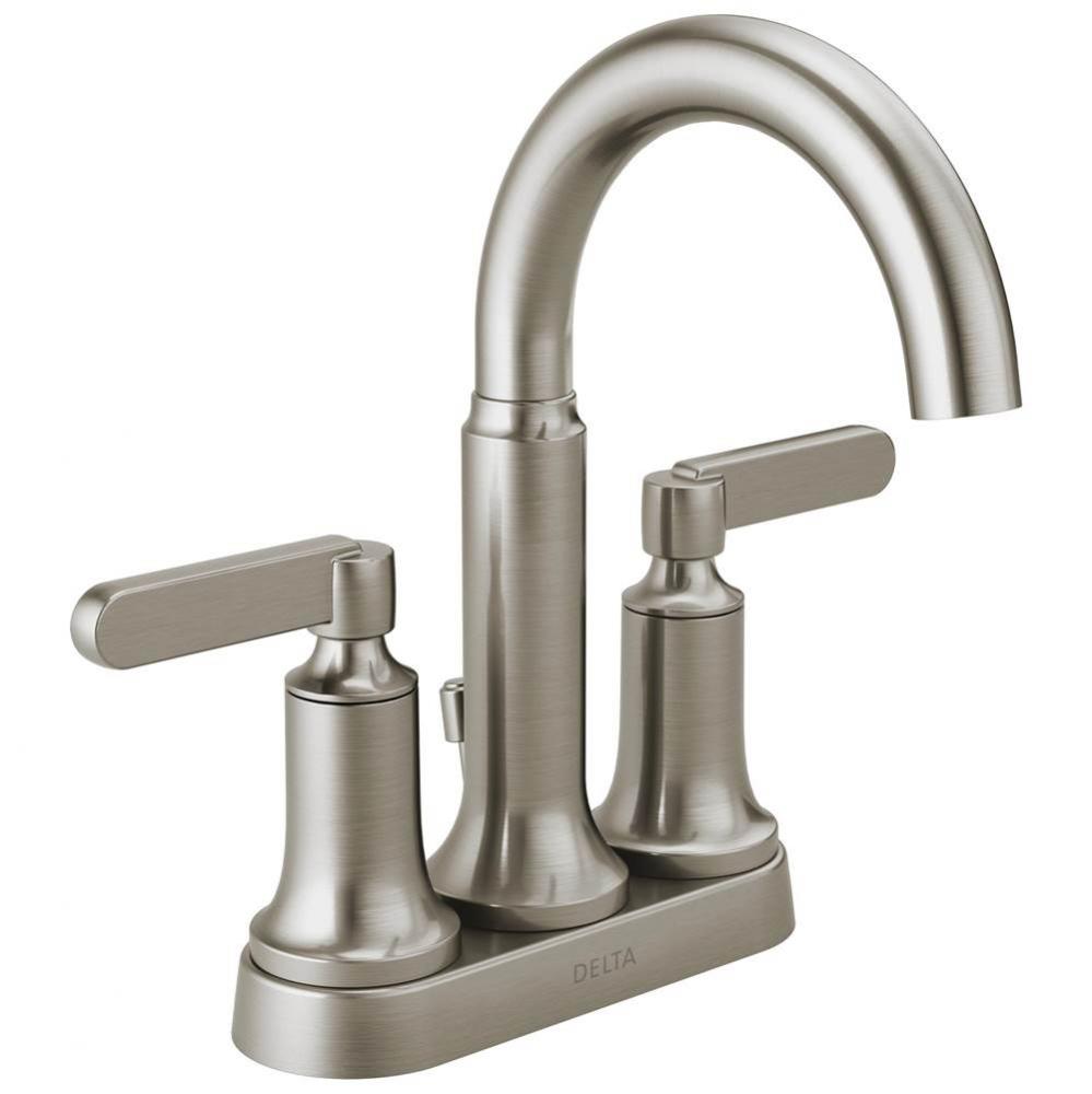 Alux™ Two Handle Centerset Bathroom Faucet With Pop-Up Drain