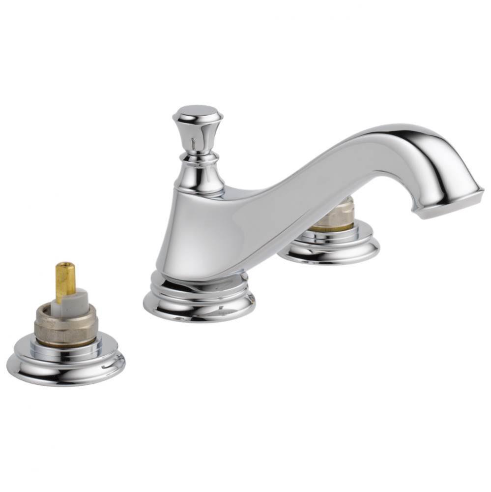 Cassidy™ Two Handle Widespread Bathroom Faucet - Low Arc Spout - Less Handles