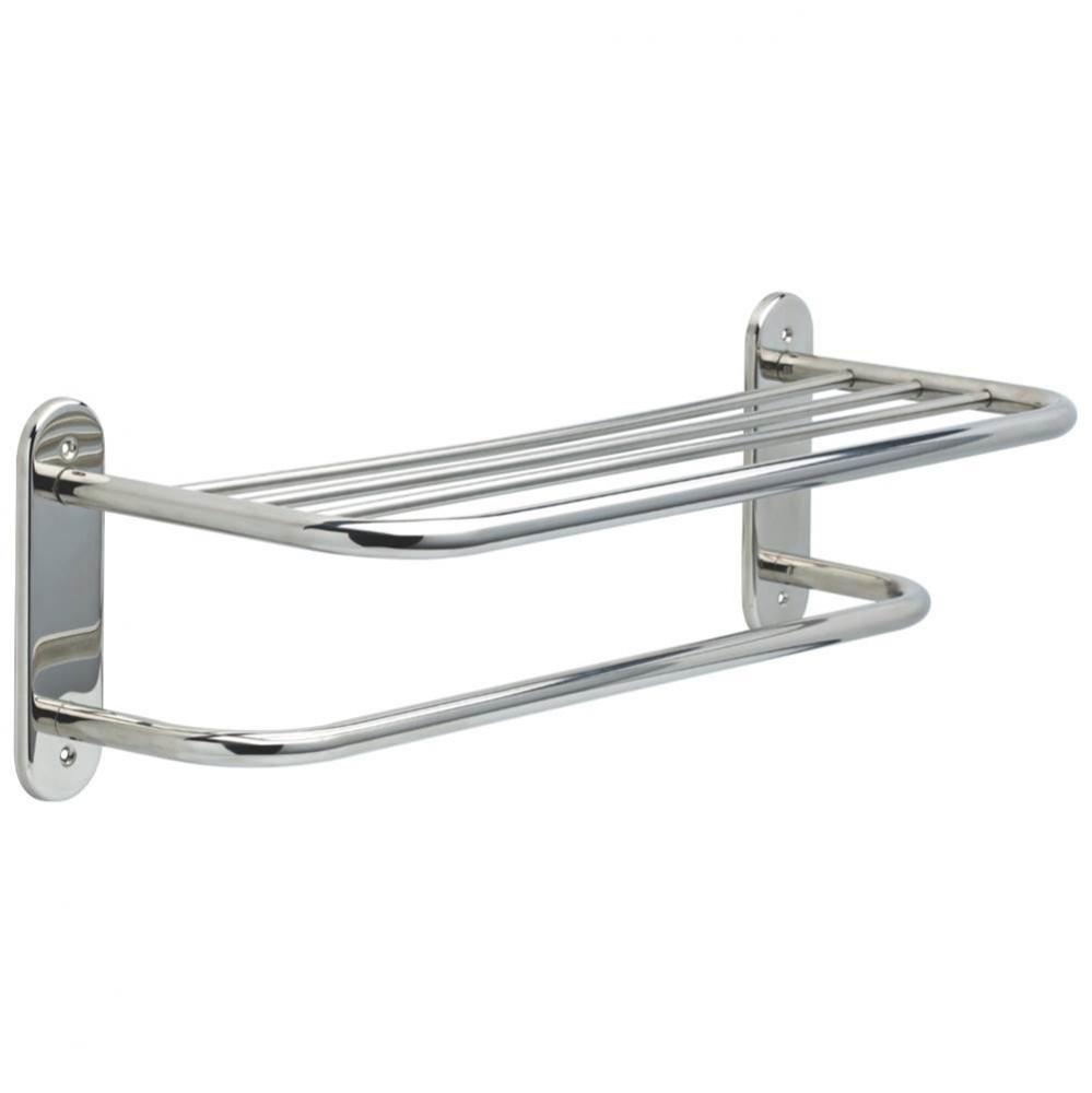 Other 24'' Metal Towel Shelf with One Bar, Exposed Mounting