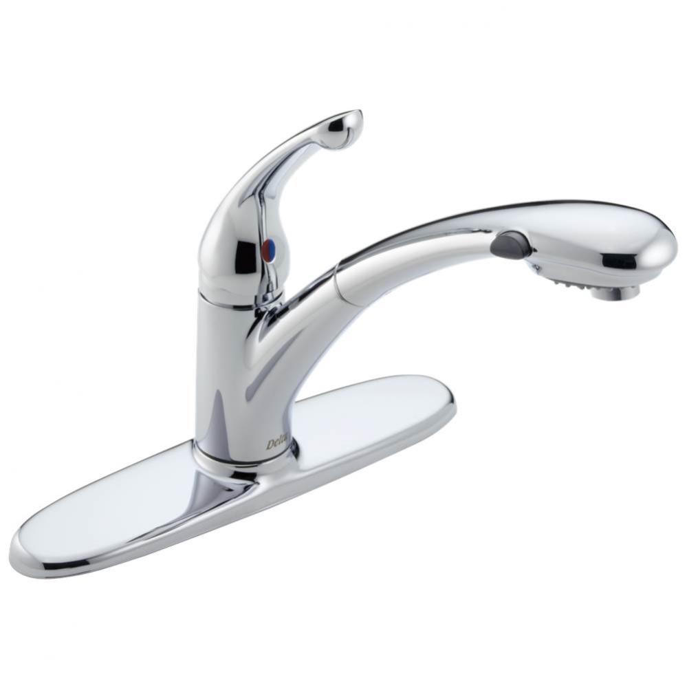 Signature Pullouts Single Handle Pull-Out Water-Efficient Kitchen Faucet