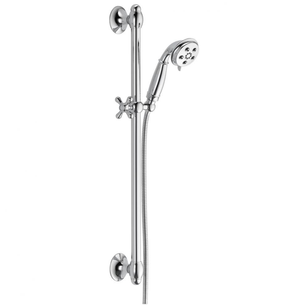 Universal Showering Components H2OKinetic® 3-Setting Slide Bar Hand Shower