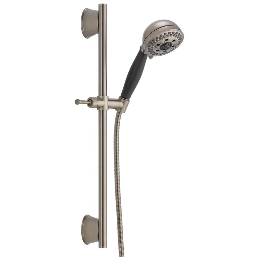 Universal Showering Components H2OKinetic®5-Setting Slide Bar Hand Shower