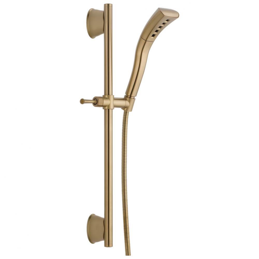 Universal Showering Components H2OKinetic®Single-Setting Slide Bar Hand Shower