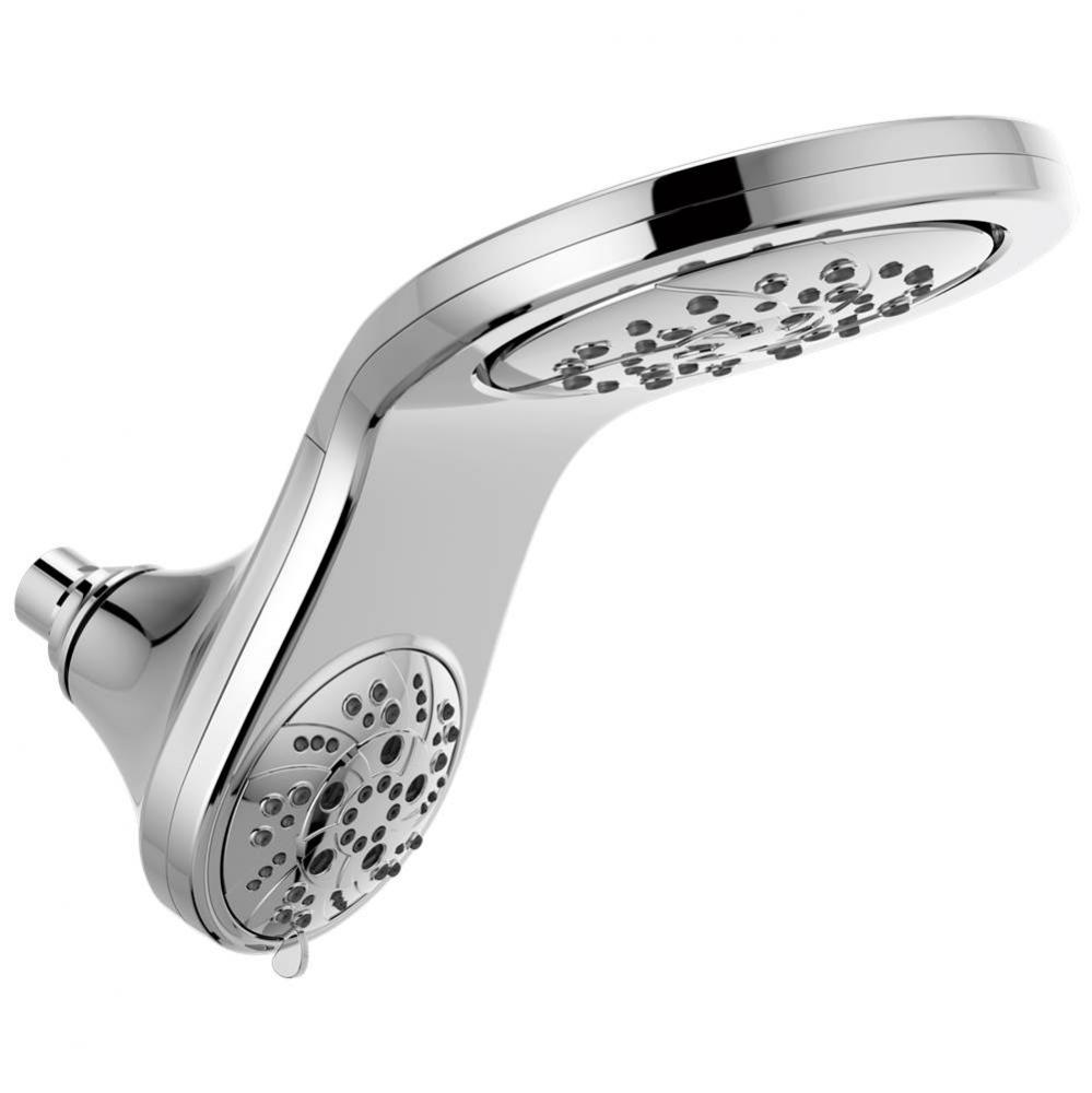 Universal Showering Components HydroRain® H2Okinetic® 5-Setting Two-in-One Shower Head