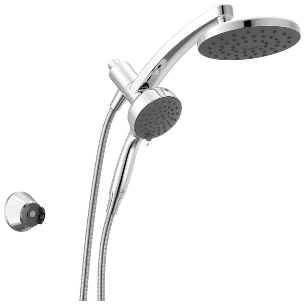 Universal Showering Components: PivotPro 3-in-1 Combination Shower with TouchClean Spray Face