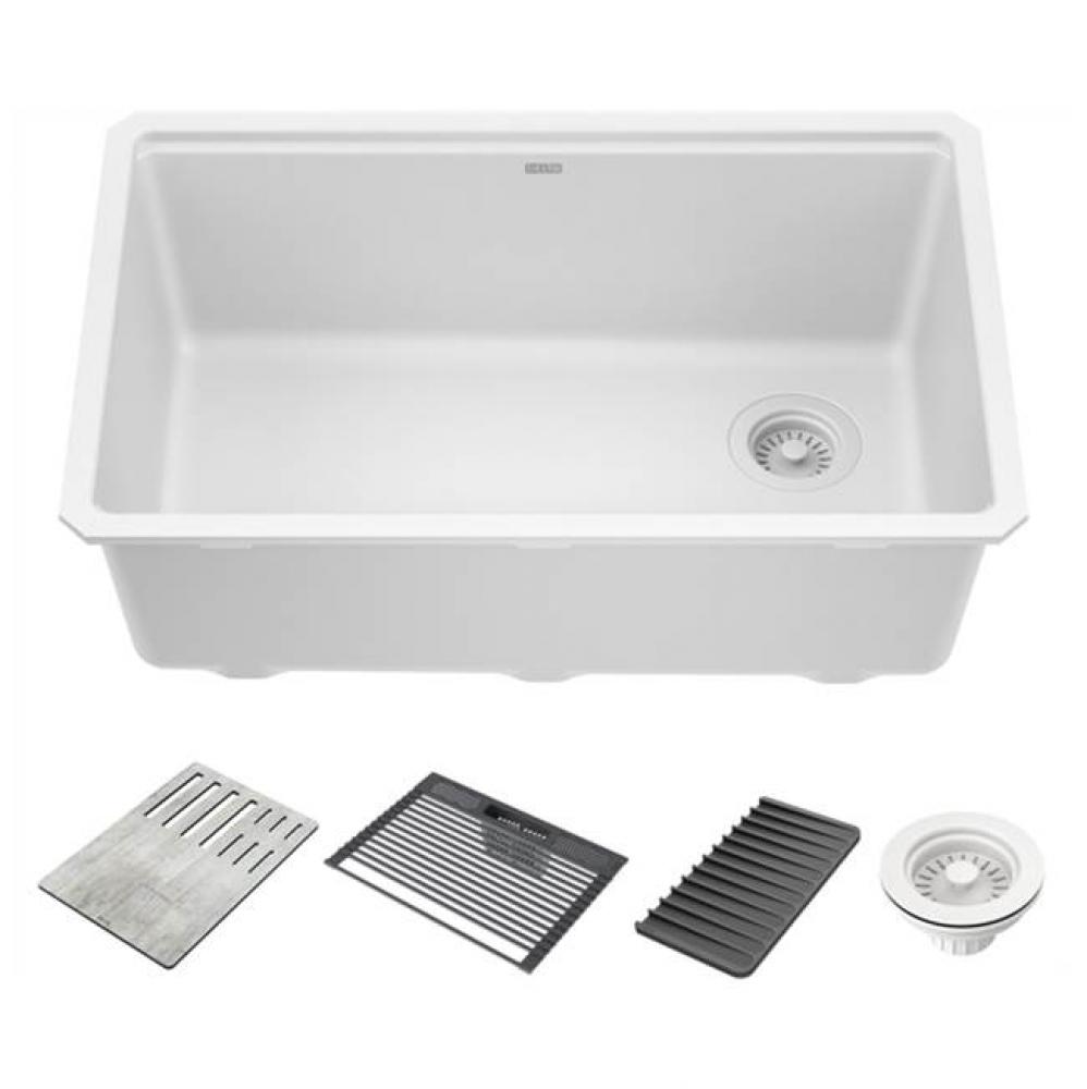 Everest™ 30'' Granite Composite Workstation Kitchen Sink Undermount Single Bowl with W