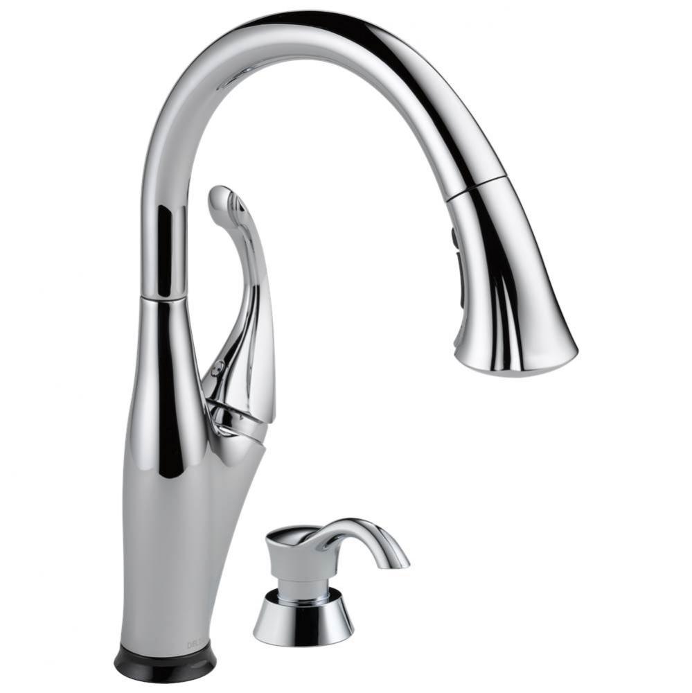 Addison™ Single Handle Pull-Down Kitchen Faucet with Touch2O® Technology and Soap Dispenser