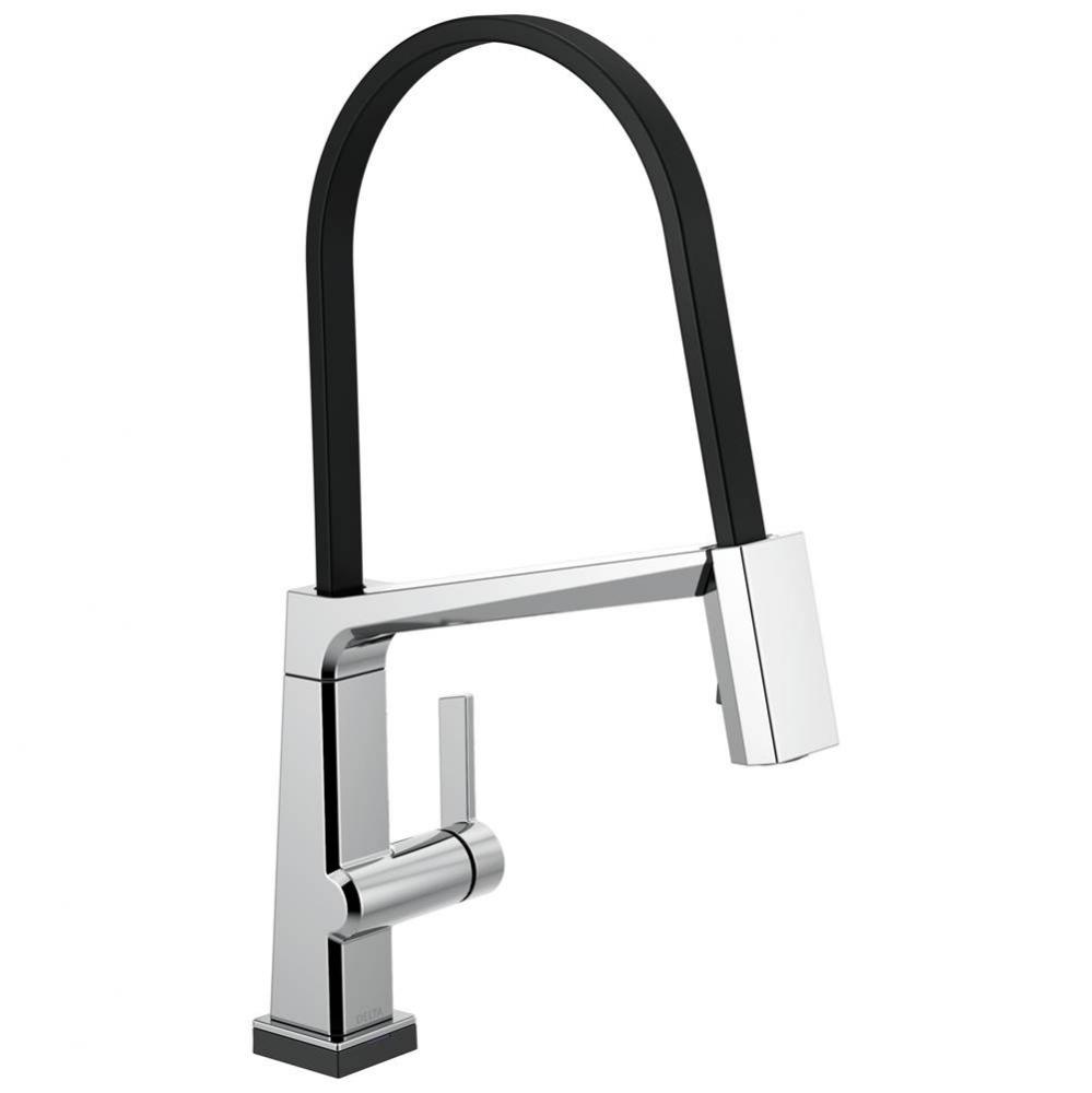 Pivotal™ Single Handle Exposed Hose Kitchen Faucet with Touch<sub>2</sub>O Technolog