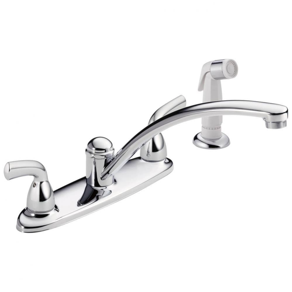 Foundations® Two Handle Kitchen Faucet with Spray