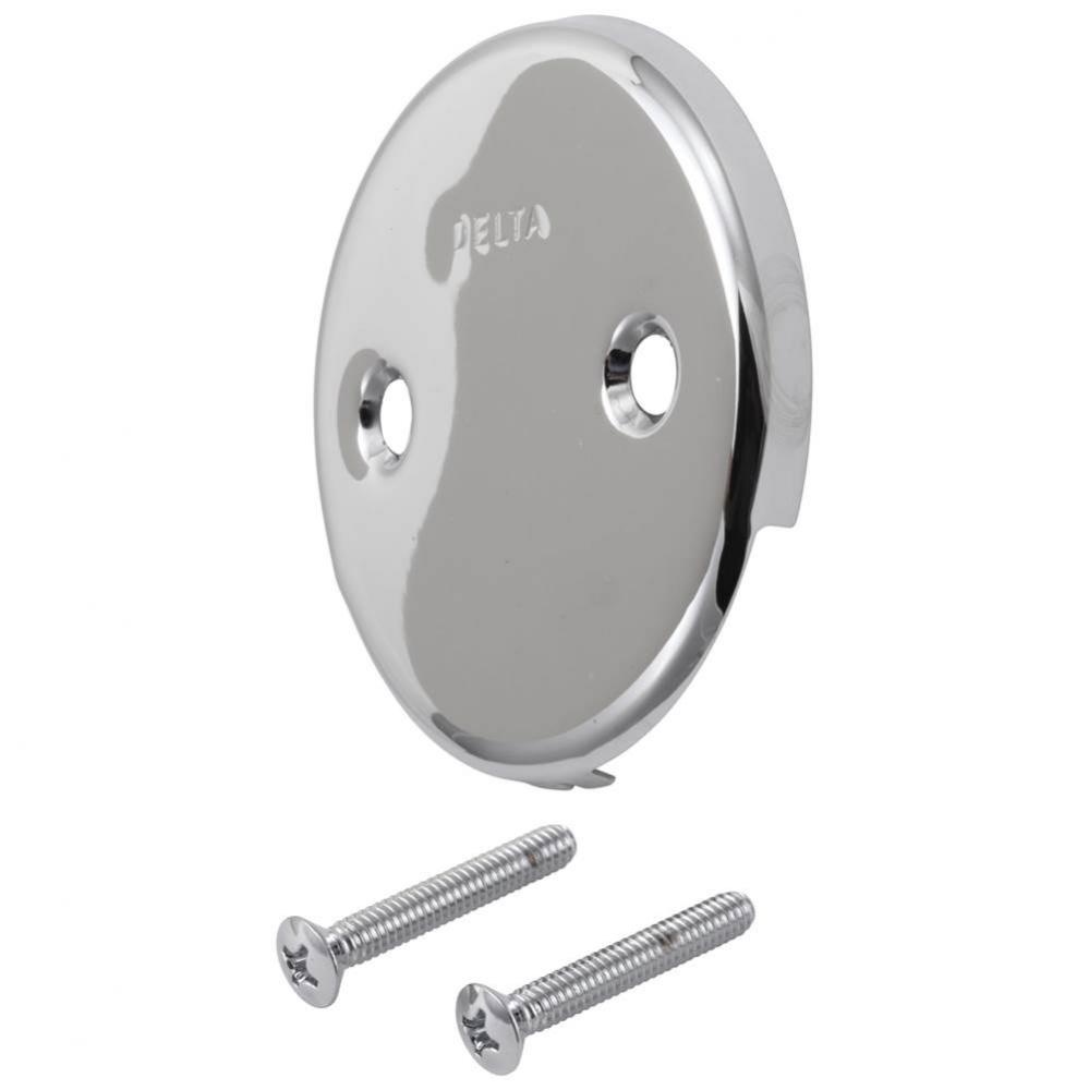 Other Overflow Plate & Screws - No Trip Lever