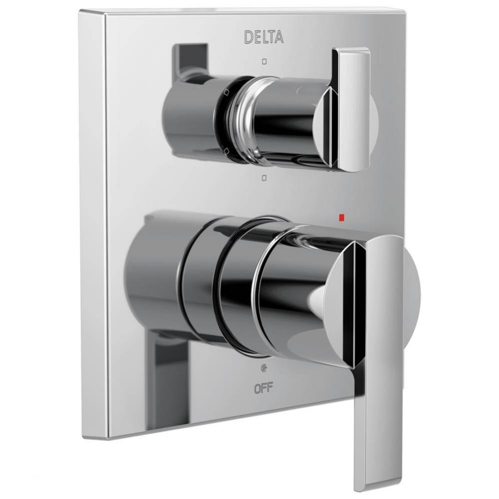 Ara® Angular Modern Monitor® 14 Series Valve Trim with 6-Setting Integrated Diverter