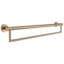 Delta Faucet 41519-CZ - BathSafety 24'' Contemporary Towel Bar with Assist Bar