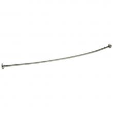 Delta Faucet 42206 - Other 1'' x 6' Curved Shower Rod with Brackets, 6'' Bow