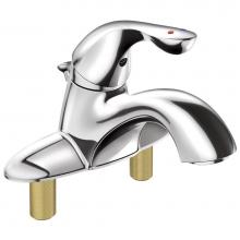 Delta Faucet 525LF-MPU - Classic Single Handle Centerset Bathroom Faucet with City Shanks